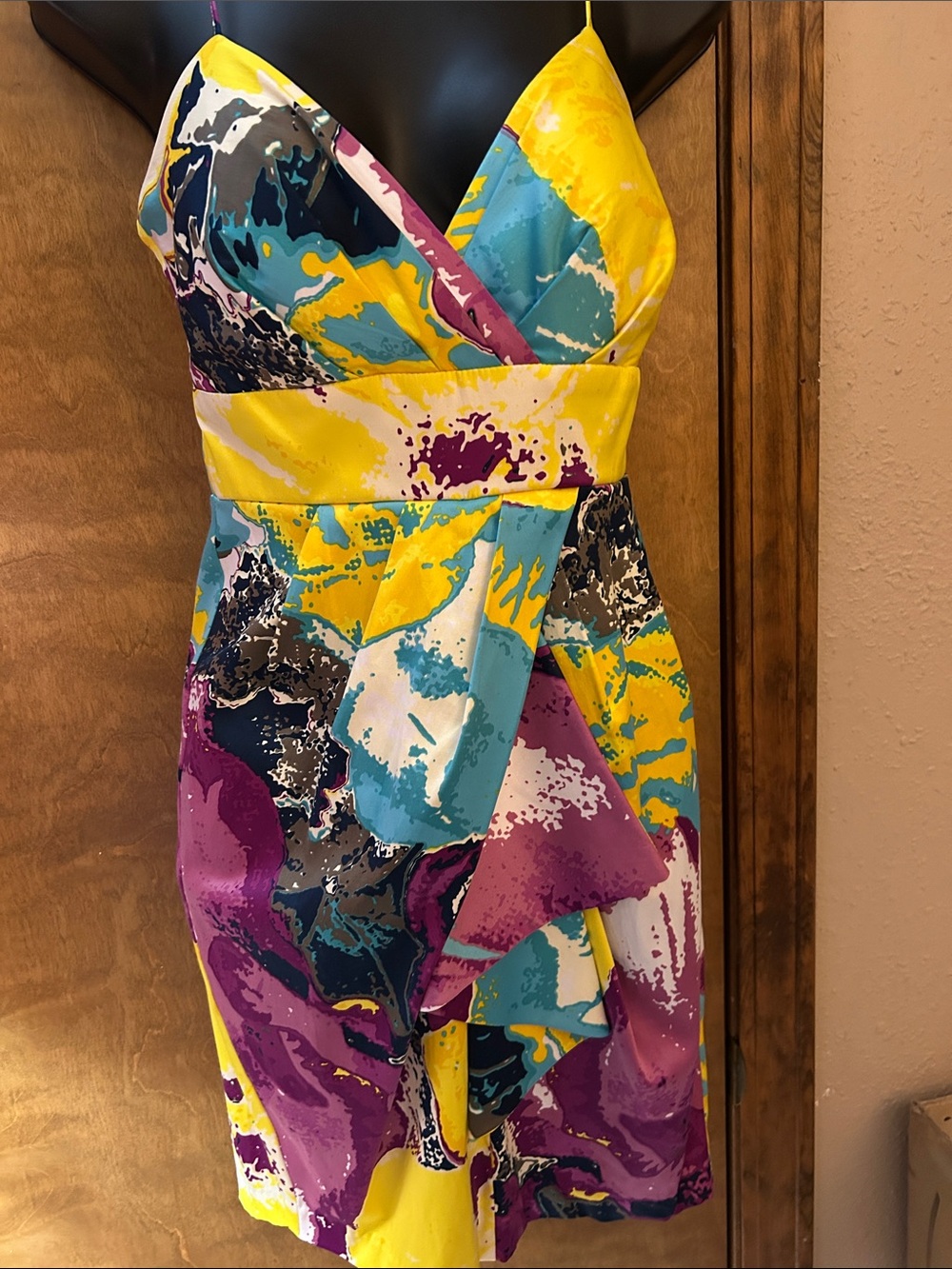 Color Splash Spaghetti-Strap Dress - Homecoming